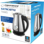 Esperanza Kettle 1.7lt 2200W Silver - Image 4