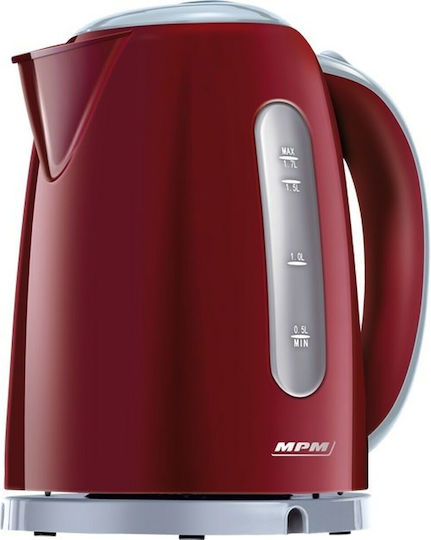 MPM Kettle 1.7lt 2200W Red - Image 1