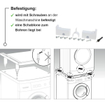 Bosch WTZ11400 Connector For Washer/Dryer made of Metal with Drawer 59.6x57.4εκ. 1pcs - Image 3