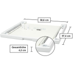 Bosch WTZ11400 Connector For Washer/Dryer made of Metal with Drawer 59.6x57.4εκ. 1pcs - Image 7