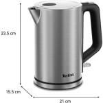 Tefal Bronx Kettle 1.7lt 2200W Silver - Image 5