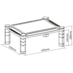 Techly ICA-MS 401 Επιτραπέζια Βάση Οθόνης έως 32" - Image 8