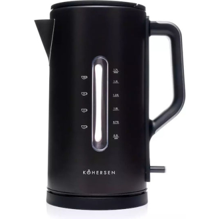 Kohersen Modern Kettle 1.7lt 3000W Black