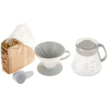 Hario V60 Pour Over Set Plastic White 140x121x210mm - Image 2