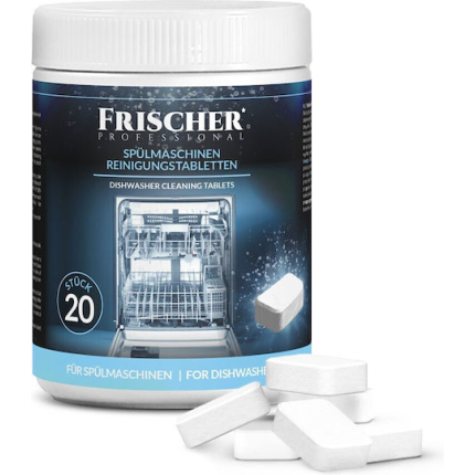 Frischer Frischer Dishwasher Cleaning Tablets Cleaner Scraper 20pcs