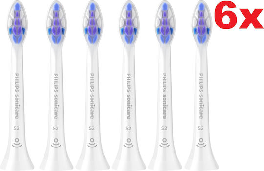 Original Philips Sonicare Sensitive Hx6056/87 Toothbrush Head Very Soft Bristles 6 Pcs Tooth Sensitivity - Image 1