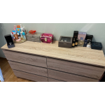 M6 Wooden Chest of Drawers with 6 Drawers Artisan 138x40x77cm - Image 7