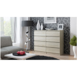 Wooden Chest of Drawers with 8 Drawers Sonoma 120x40x97cm