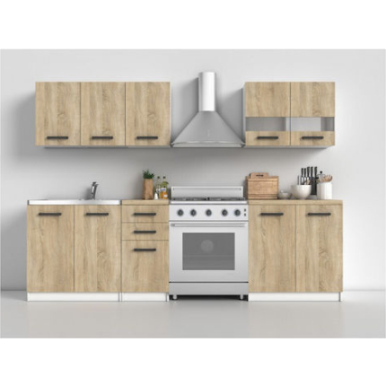 Kitchen Cabinet Set Wall & Floor Sonoma 200x60x143cm