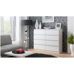 Wooden Chest of Drawers with 8 Drawers Biel 120x40x97cm