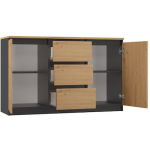 Malwa 2d3s/ba Anthracite Sideboard with Drawers - Image 3