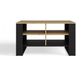Modern Coffee Table 4 Pieces Slim Artisan Oak Black - Image 4