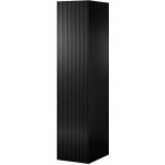 Single Door Wardrobe Pafos with Mirror Black Matt 45x55.5x198.5cm - Image 5