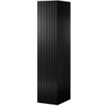 Single Door Wardrobe Pafos with Mirror Black Matt 45x55.5x198.5cm - Image 3
