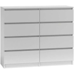 Wooden Chest of Drawers with 8 Drawers Biel 120x40x97cm - Image 2