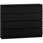 Czern Wooden Chest of Drawers with 8 Drawers CZERŃ 120x40x97cm - Image 3