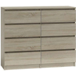Wooden Chest of Drawers with 8 Drawers Sonoma 120x40x97cm - Image 2