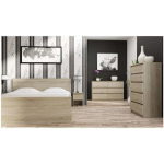 M6 Wooden Chest of Drawers with 6 Drawers Sonoma Oak 70x40x77cm - Image 4