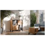 Sideboard Wooden Beige 90x38x90cm - Image 4