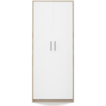 Oliv Office Storage Chipboard Cabinet Sonoma/White L74xW35xH180cm - Image 5