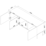 Cama TV Stand Cashmere Matt M40xP60xH150.5cm - Image 7