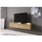 TV Stand Vigo Wotan Oak 180x30x40cm - Image 4