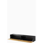 TV Stand Vigo 180 Black Wotan Oak L180xD30xH40cm - Image 3