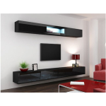 TV Stand Vigo Black Gloss M140xD30xH40cm - Image 4