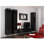 TV Stand Vigo Black Gloss M140xD30xH40cm - Image 5