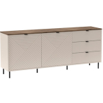 Artisan Sideboard Made of Solid Wood with Drawers Natural 120x40x97cm - Image 4
