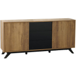 Artisan Sideboard Made of Solid Wood with Drawers Natural 120x40x97cm - Image 5