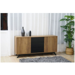 Artisan Sideboard Made of Solid Wood with Drawers Natural 120x40x97cm - Image 6