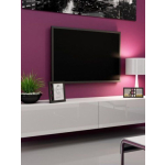 TV Stand Vigo White / White Gloss M180xD30xH40cm - Image 3