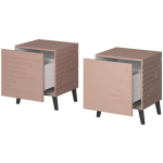 Nova Szf Wooden Pink Bedside Table 44x40x52cm - Image 3