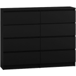 Czern Wooden Chest of Drawers with 8 Drawers CZERŃ 120x40x97cm - Image 4