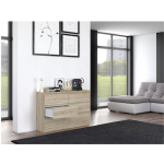 M6 Wooden Chest of Drawers with 6 Drawers Sonoma Oak 70x40x77cm - Image 6