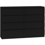 M8 Wooden Chest of Drawers with 8 Drawers CZERŃ 138x40x97cm - Image 4