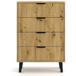 Bedroom Chest Of Drawers Scandi With 4 Drawers 70x39x102.5cm - Image 3