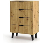 Bedroom Chest Of Drawers Scandi With 4 Drawers 70x39x102.5cm - Image 5