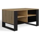 Modern Coffee Table 4 Pieces Slim Artisan Oak Black - Image 2
