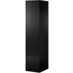 Single Door Wardrobe Pafos with Mirror Black Matt 45x55.5x198.5cm - Image 2