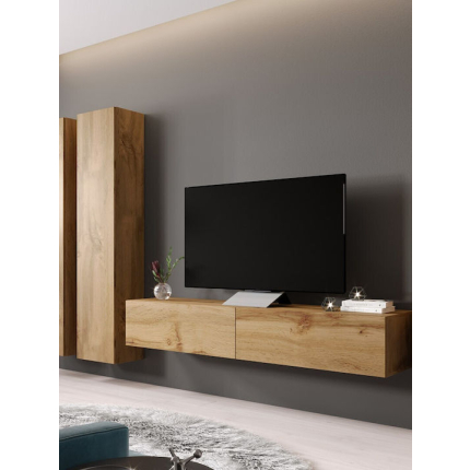 TV Stand Vigo Wotan Oak 180x30x40cm
