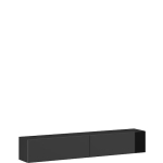TV Stand Vigo 180 Black / Black Gloss M180xD30xH40cm - Image 2