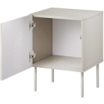 Bedside Table Isla Wooden White 44.5x40x59cm - Image 5