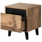 Bedside Tables Wooden Brown 2 Pieces 40x38x45cm - Image 2