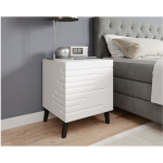 Nova Szf Wooden White Bedside Table 44x40x52cm