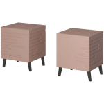Nova Szf Wooden Pink Bedside Table 44x40x52cm - Image 2