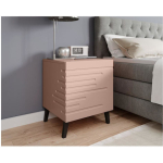 Nova Szf Wooden Pink Bedside Table 44x40x52cm