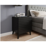 Cama Nova Wooden Black Bedside Table 44x40x52cm