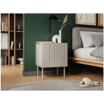 Bedside Table Isla Wooden White 44.5x40x59cm